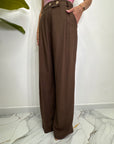 Pantalone misto lino 5845