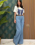 Pantalone gessato 78223