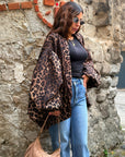 Bomber oversize Animalier 6728