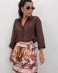 Camicia overfit velata 6808