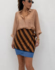 Camicia overfit velata 6808