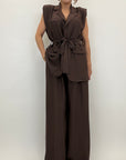 Coordinato gilet con fusciacca 15905
