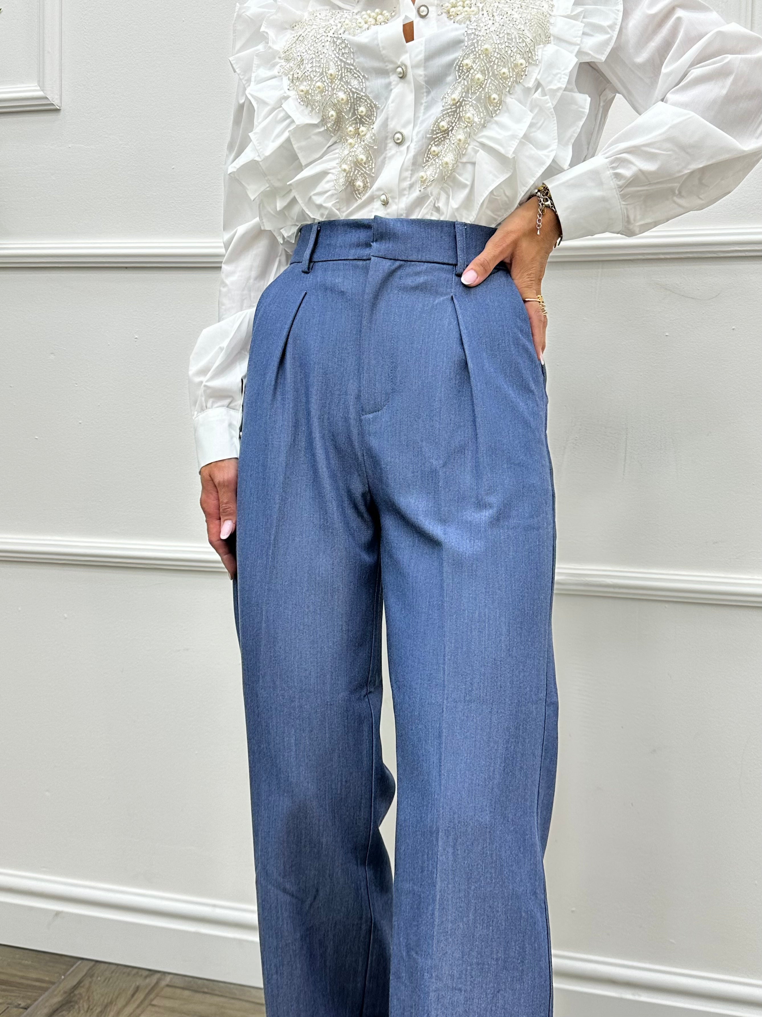 Pantalone con pinces 035
