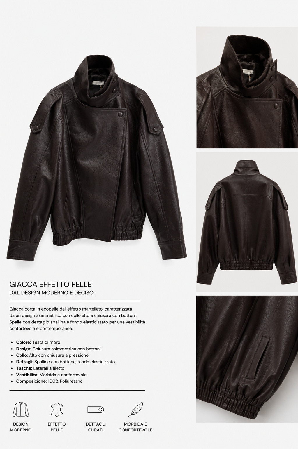 Bomber in ecopelle 30385