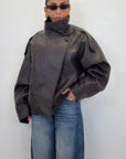 Bomber in ecopelle 30385