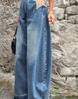 Jeans baggy strass 6866