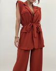 Coordinato gilet con fusciacca 15905