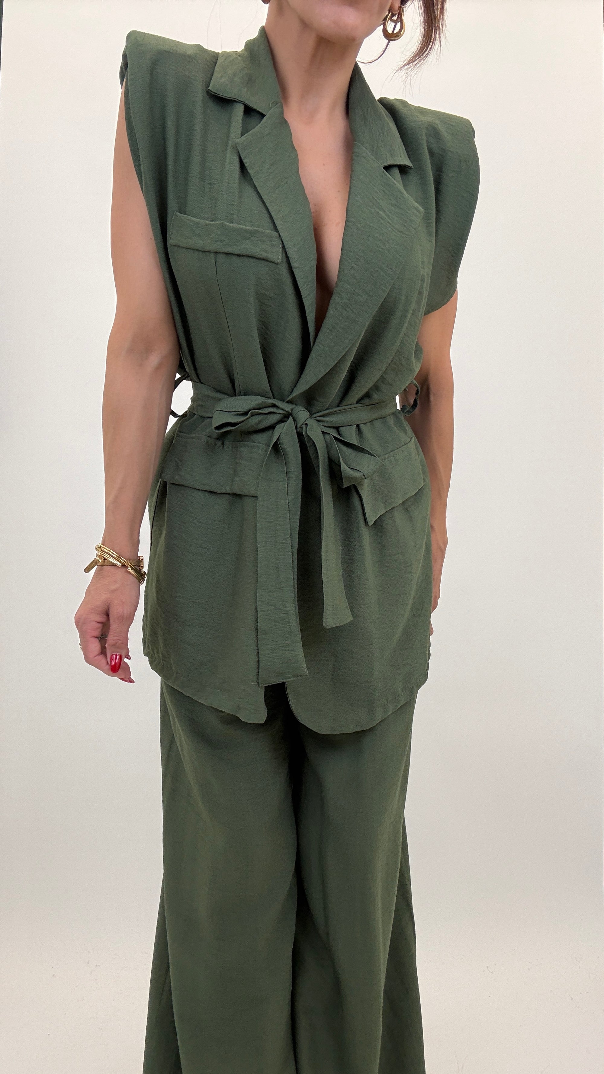 Coordinato gilet con fusciacca 15905