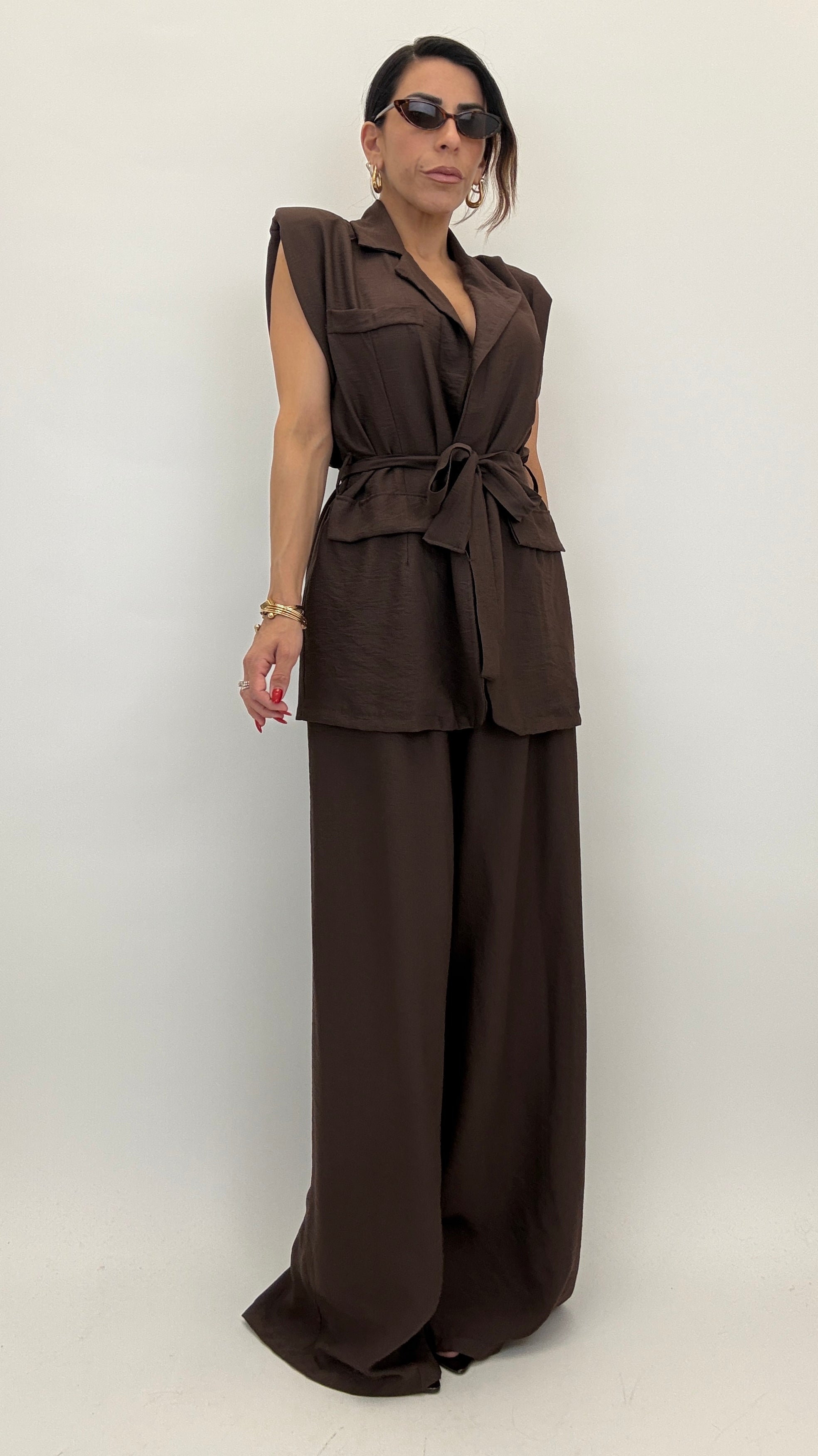 Coordinato gilet con fusciacca 15905