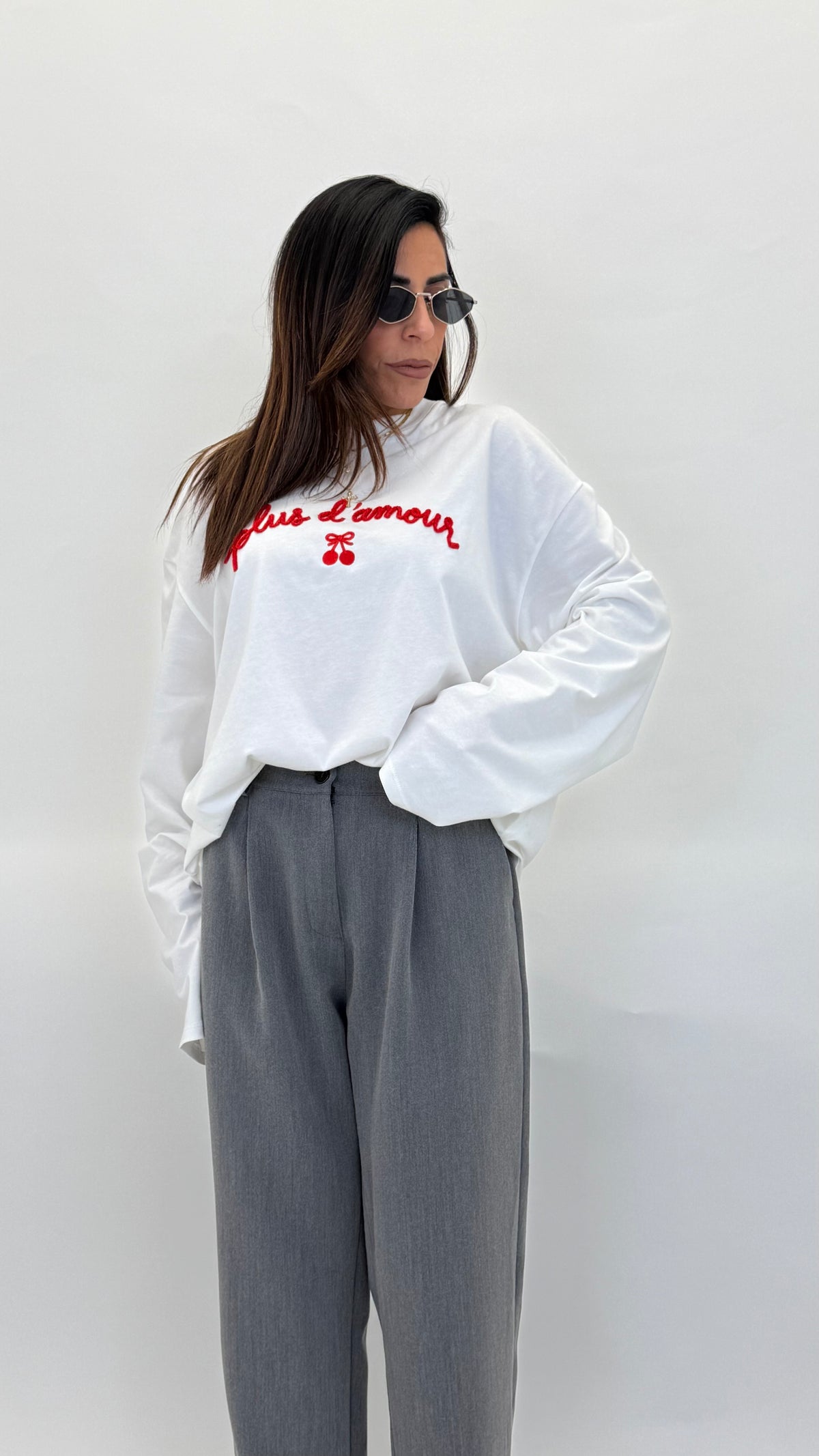 Long sleeve ''Plus d'amour'' Lumina 6393