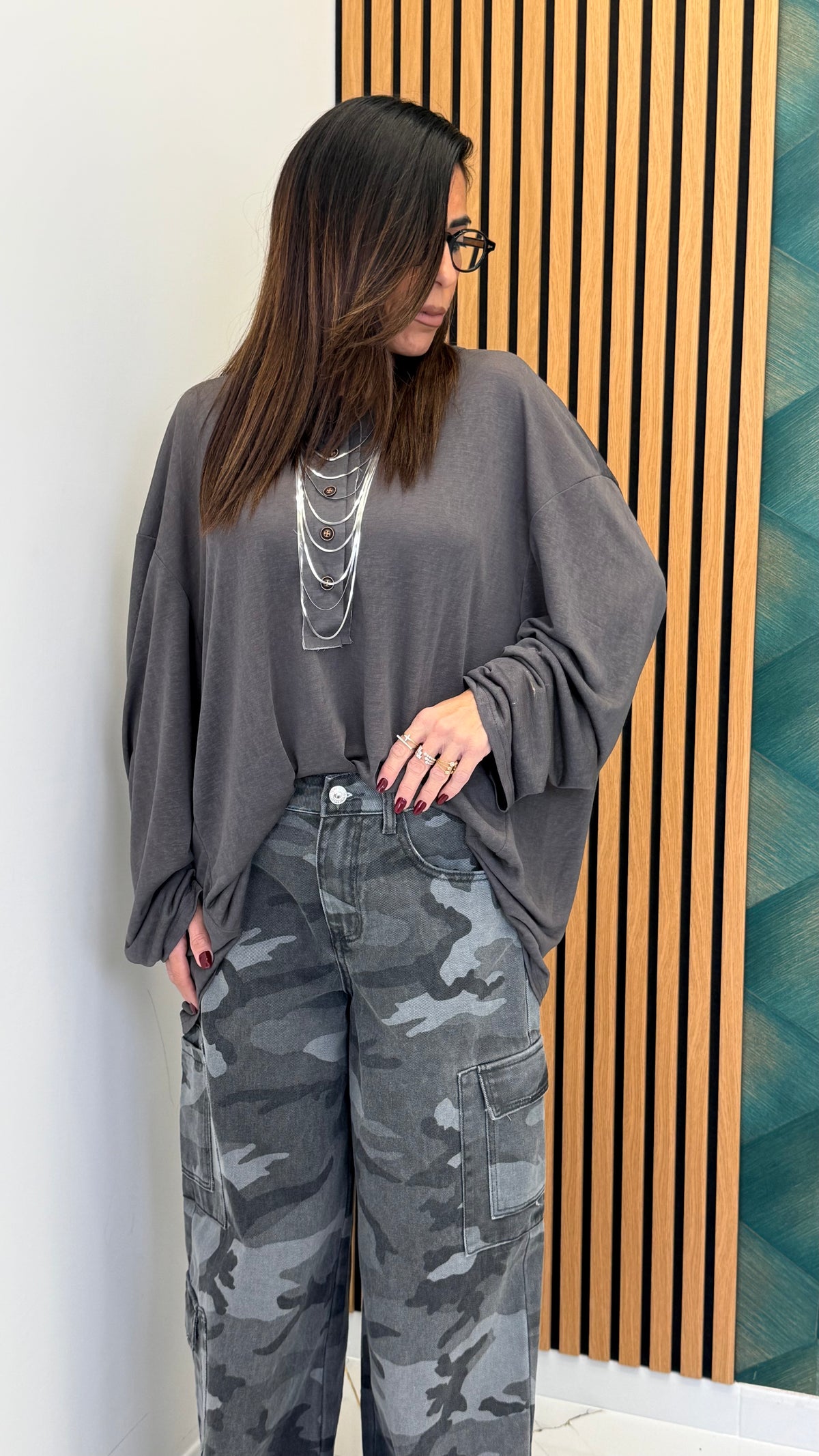 Long sleeve con bottoni 56545