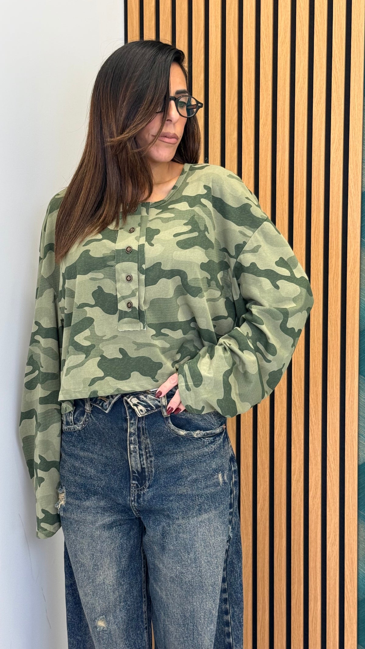 Maglia Crop Camouflage 60469