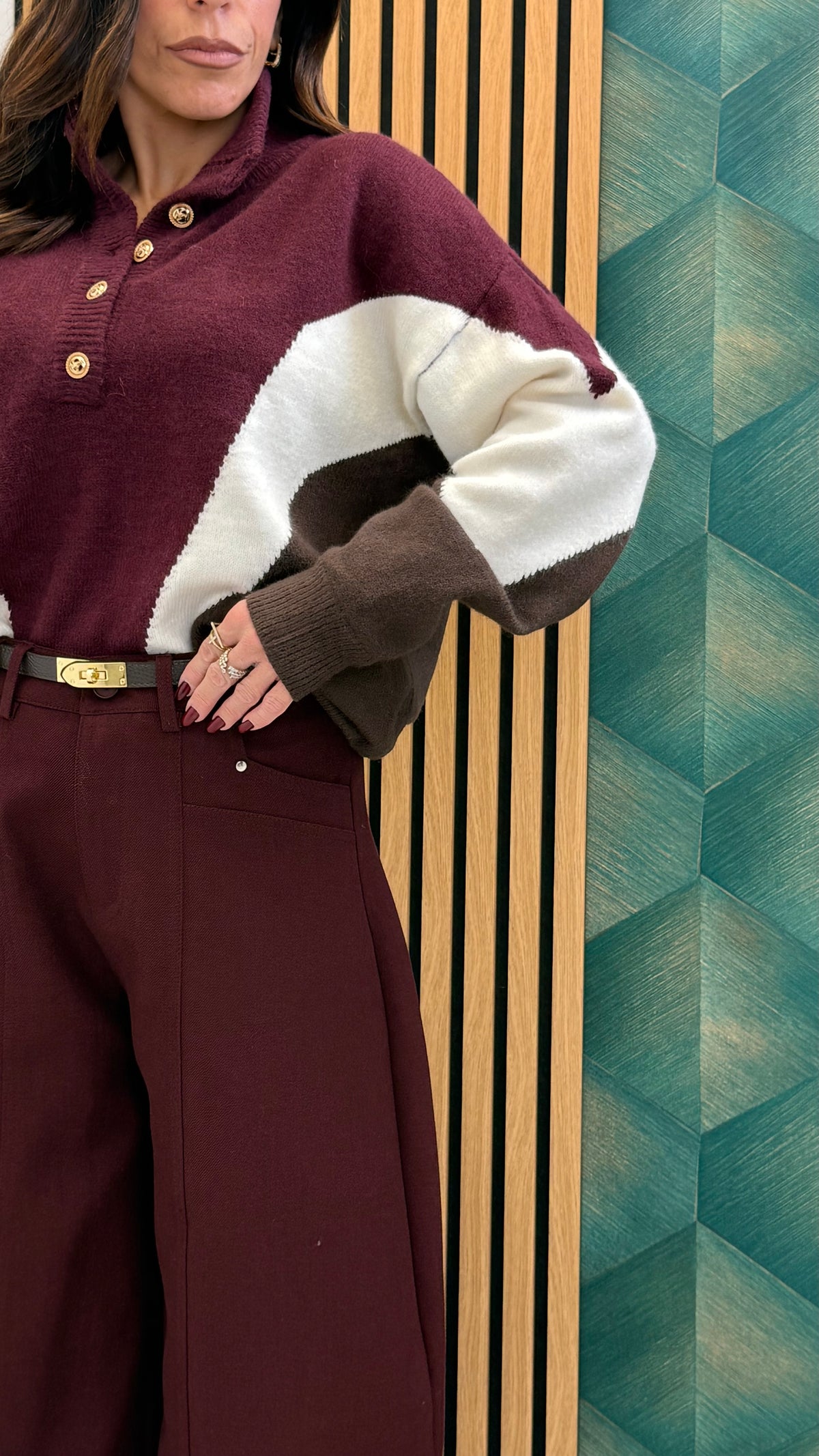 Pullover Wine&amp;Choco 8860
