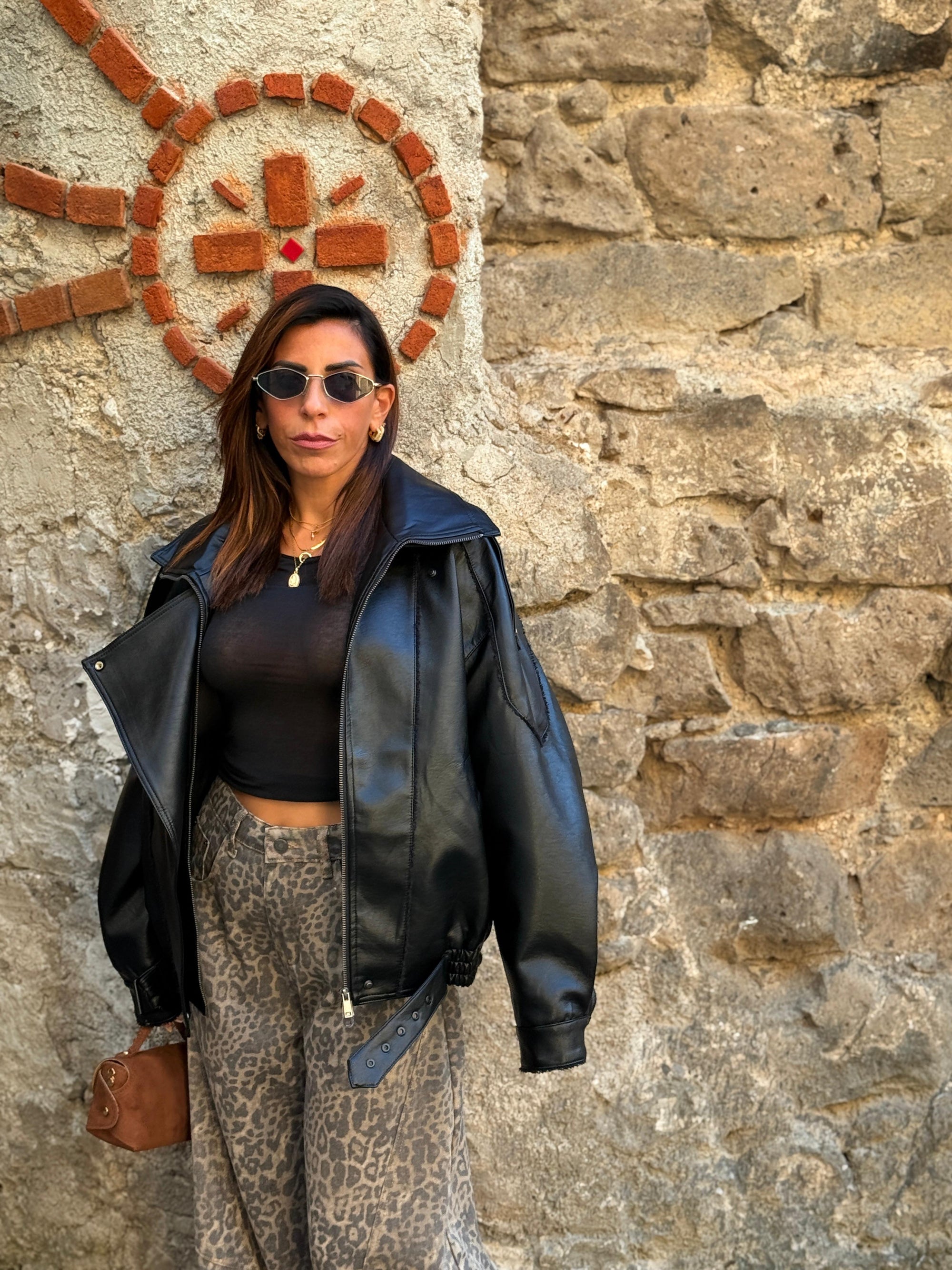 Giubbino Oversize Ecopelle 15019