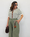 Cardigan a righe 10105