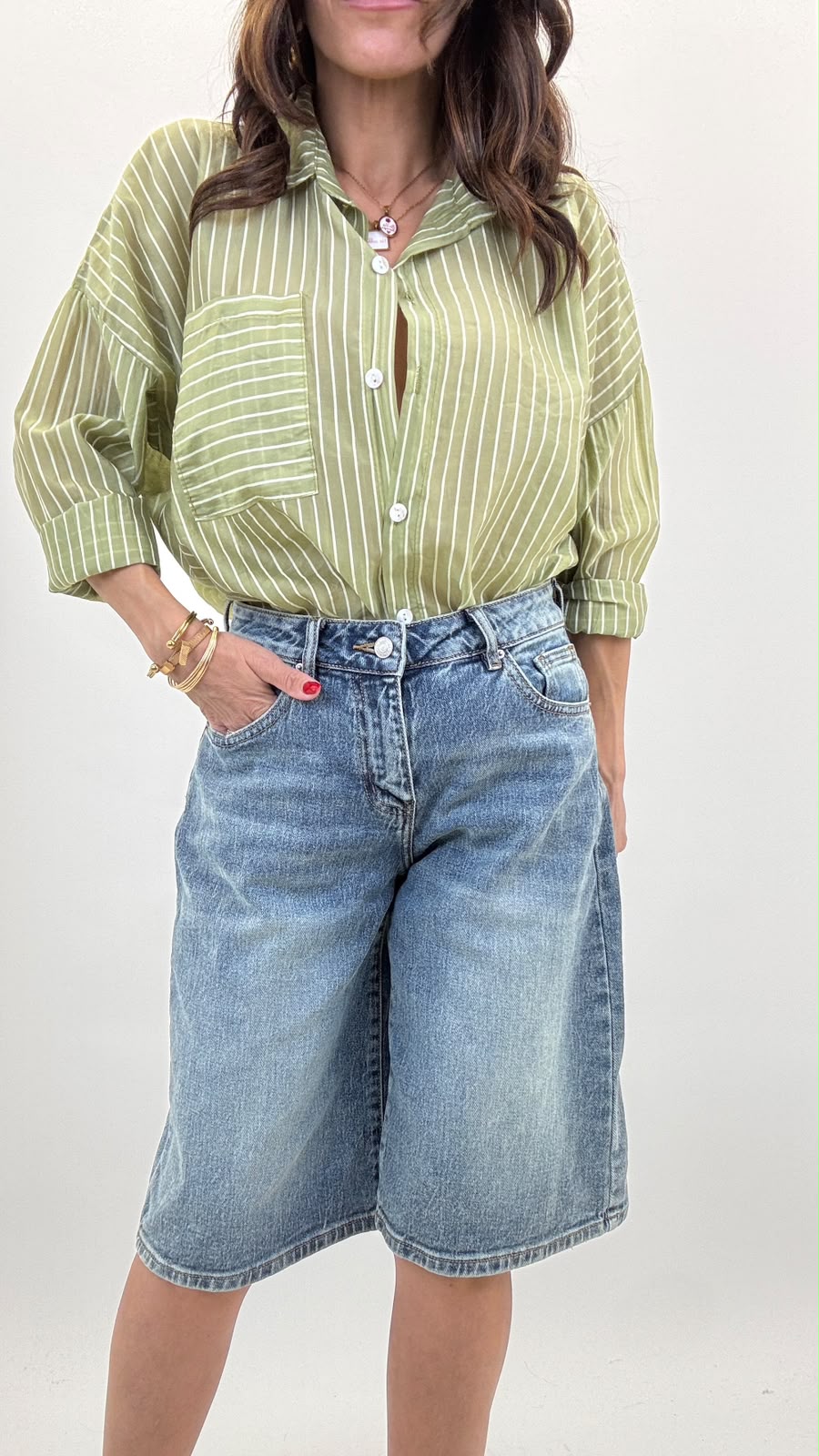 Camicia a righe 25135