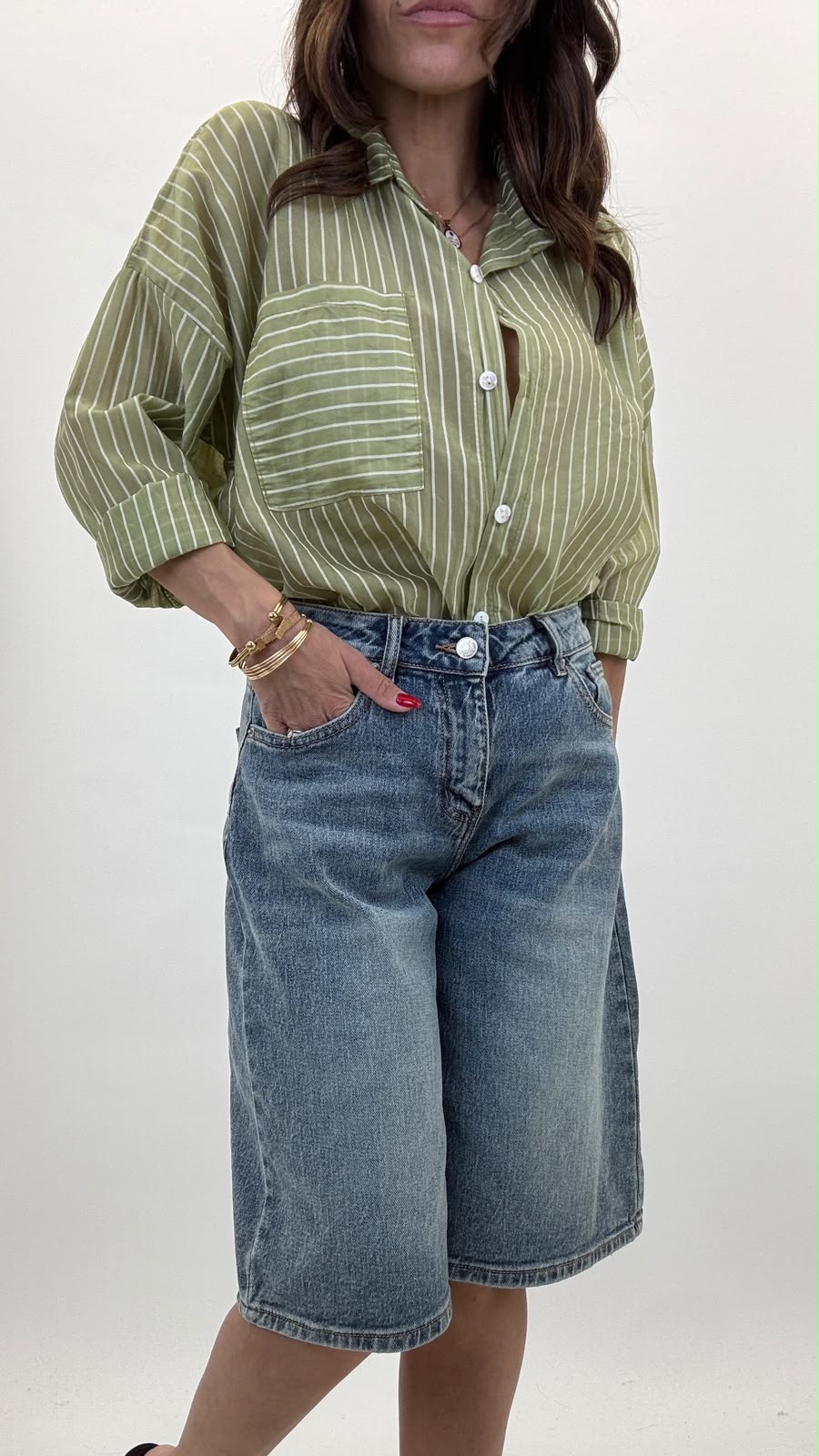 Camicia a righe 25135