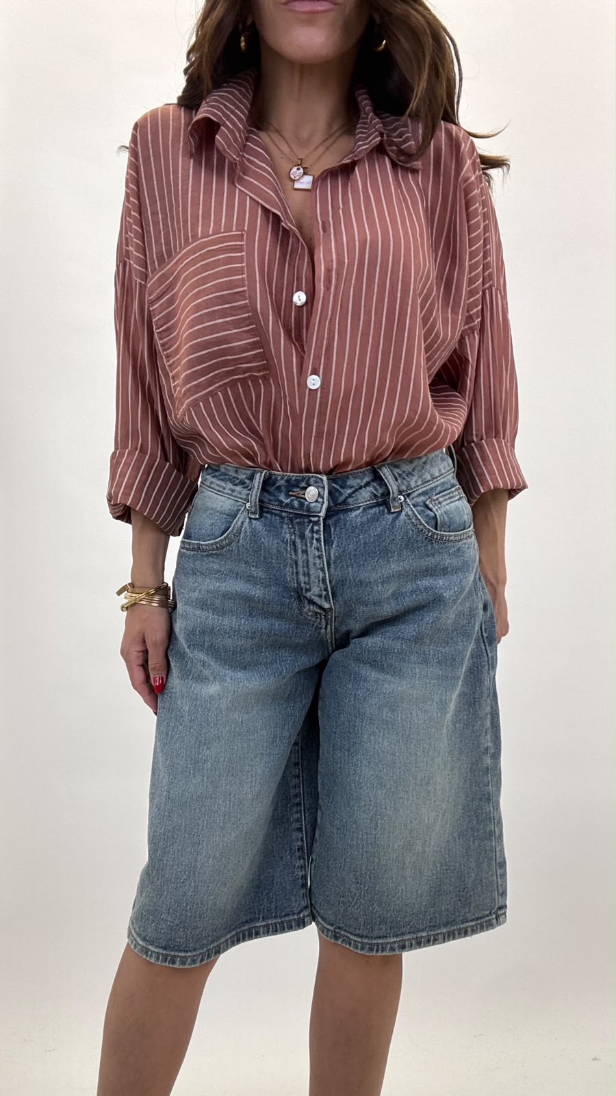 Camicia a righe 25135