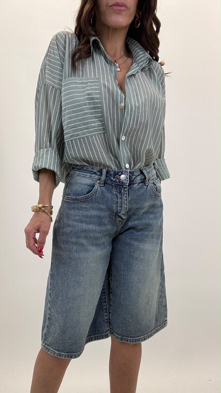 Camicia a righe 25135