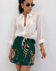 Camicia overfit velata 6808
