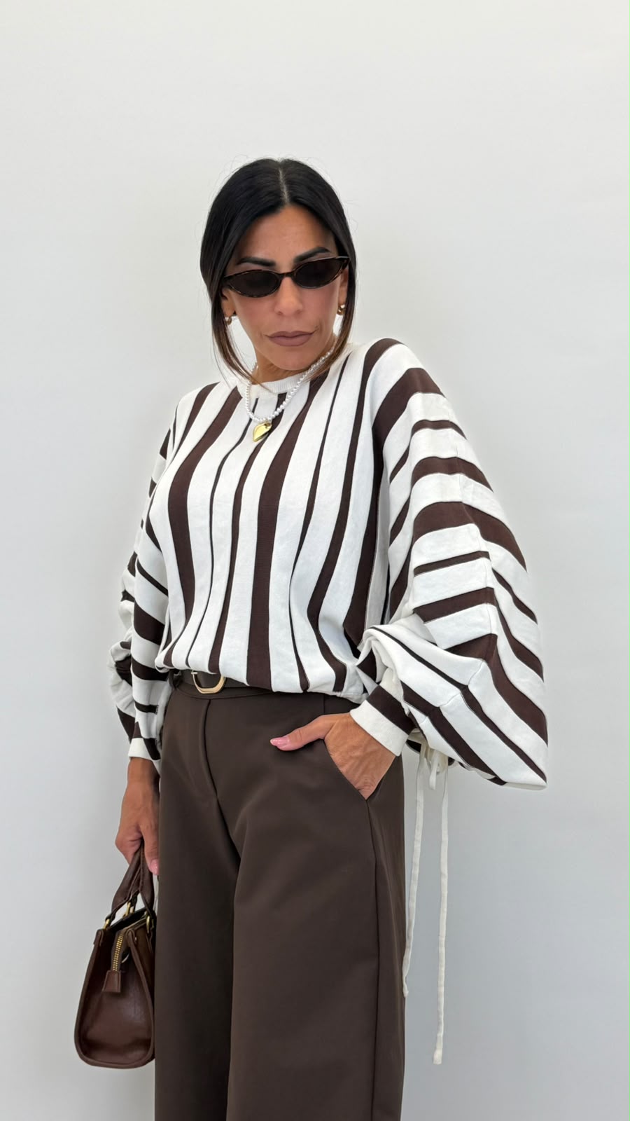 Pullover a righe 15699
