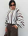 Pullover a righe 15699