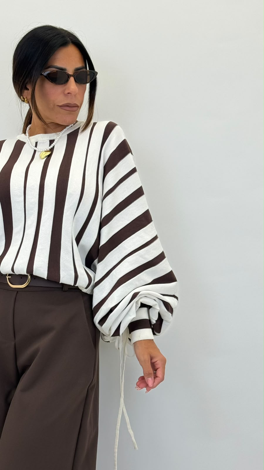 Pullover a righe 15699