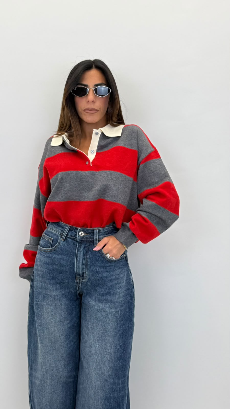 Pullover a righe 7364