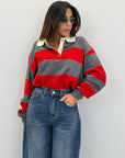 Pullover a righe 7364