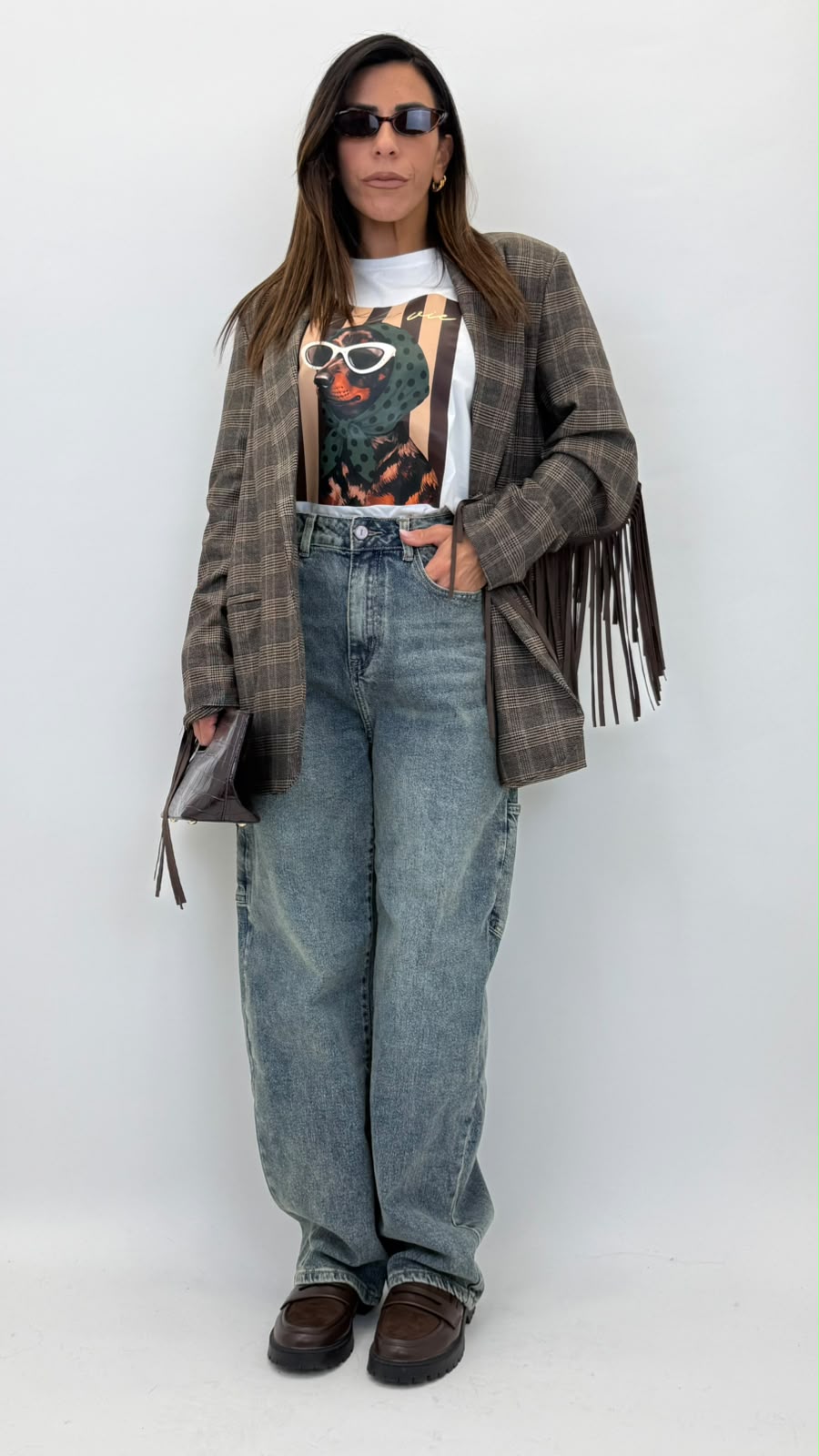Blazer con frange 4705